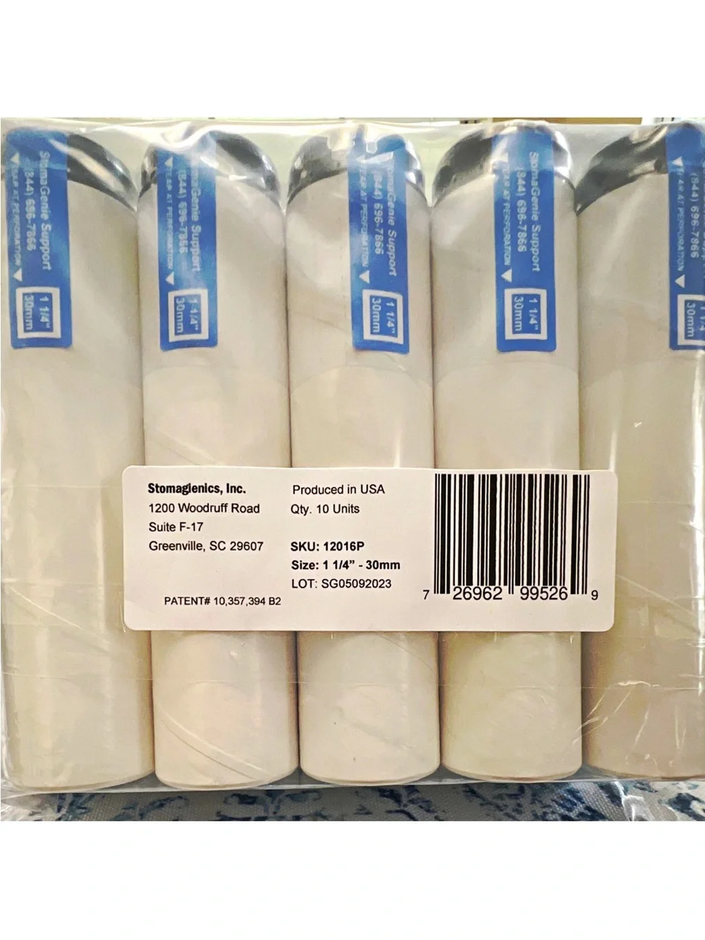 Stomagenics White Lint Roller Replacement Refills - Pack of 10